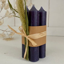 Lade das Bild in den Galerie-Viewer, 4er Set Stabkerzen (anthrazit)