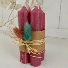 Lade das Bild in den Galerie-Viewer, 4er Set Stabkerzen (altrosa)