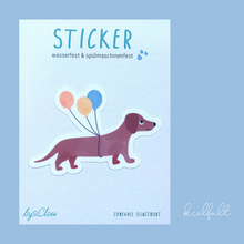 Lade das Bild in den Galerie-Viewer, Sticker DACKEL | wasser- & spülmaschinenfest