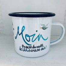 Lade das Bild in den Galerie-Viewer, Emaille Becher „Moin"