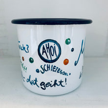 Lade das Bild in den Galerie-Viewer, Emaille Becher „Moin"