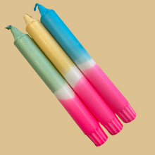 Lade das Bild in den Galerie-Viewer, Dip Dye Kerzen im 3er Set