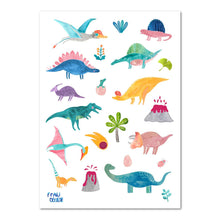 Lade das Bild in den Galerie-Viewer, Lustige Kinder-Tattoos "Dinosaurier"