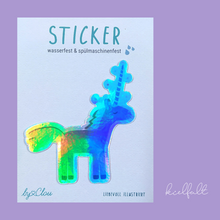 Lade das Bild in den Galerie-Viewer, Sticker &quot;Einhorn&quot; | wasser- &amp; spülmaschinenfest
