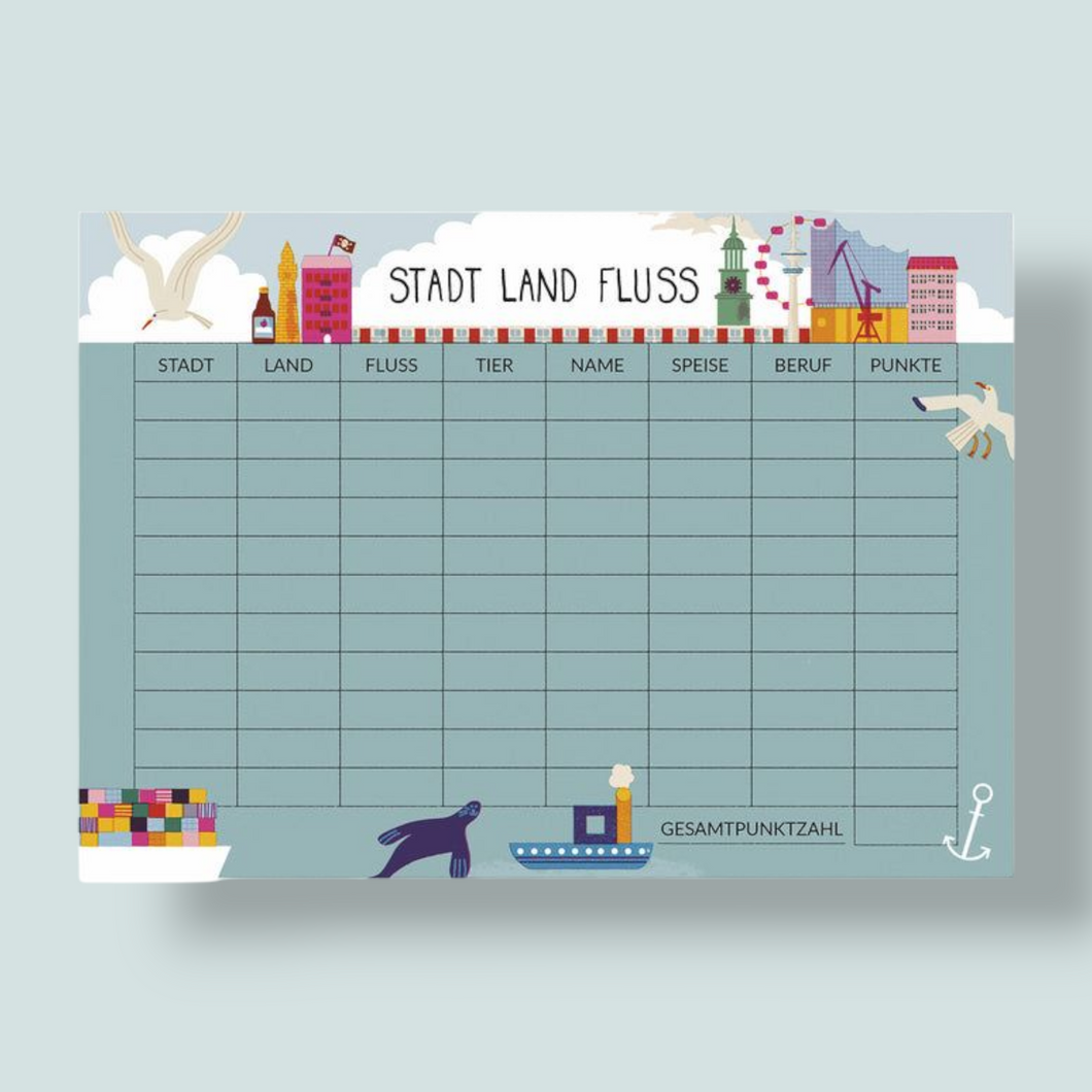 STADT LAND FLUSS | Spielblock